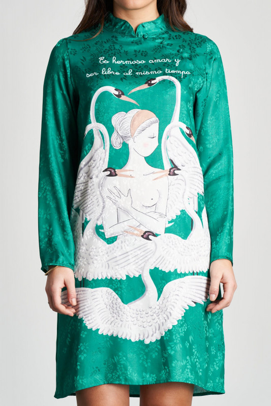 ▷ Comprar Vestido Plumas| Anabel Lee 2