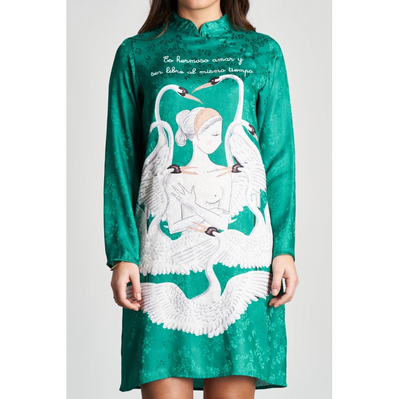▷ Comprar Vestido Plumas| Anabel Lee