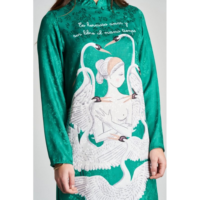 ▷ Comprar Vestido Plumas| Anabel Lee