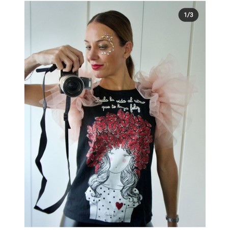 ▷ Camiseta Anabel Lee Caótica| Sopotey