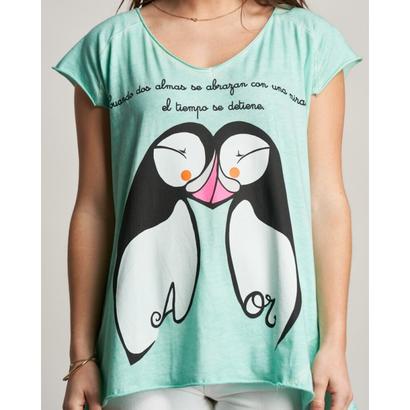 ▷ Camiseta Anabel Lee Frailecillos| Sopotey
