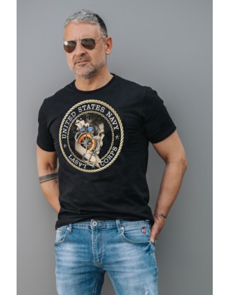 Camiseta Chico LASAL Sea Negra