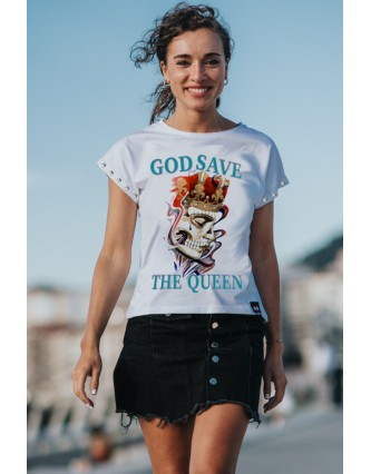 Camiseta LASAL God Blanca