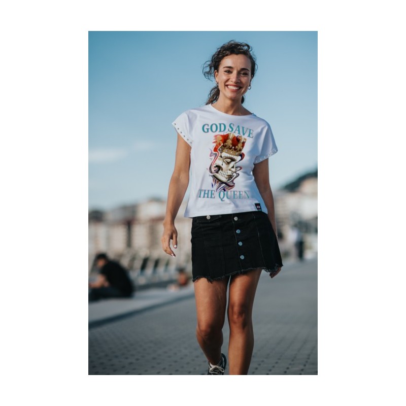 ▷ Camiseta LASAL God  Blanca