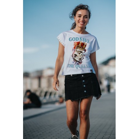 ▷ Camiseta LASAL God  Blanca