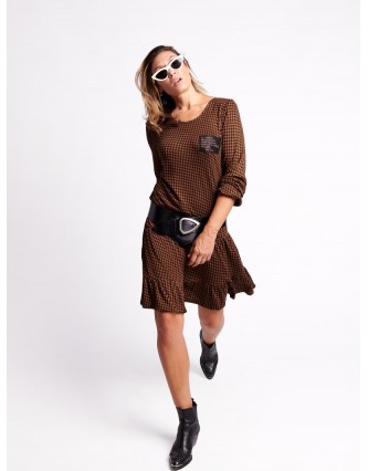 Vestido Marrón Cabeza...