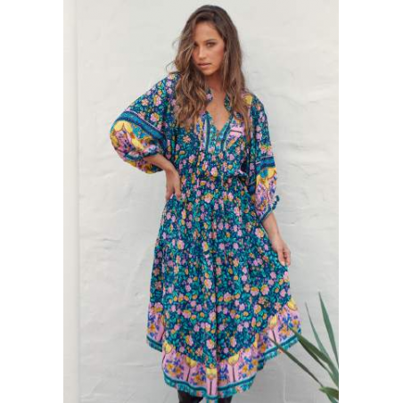 ▷ Vestido Star Sapphire Jasmine Midi Jaase| Sopotey