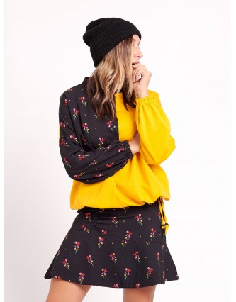 Falda Ramilletes Negra Aire...