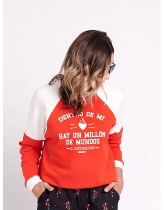 Sudadera X Aniversario Roja...