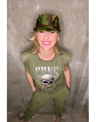 Camiseta LASAL Gun Kaki