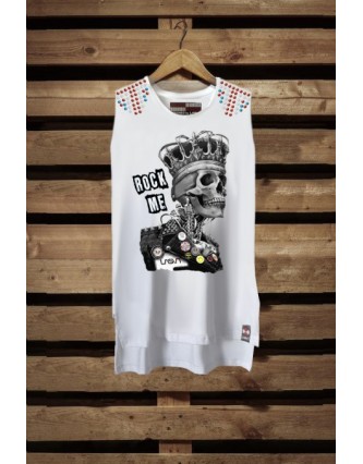 Camiseta LASAL Rock Me Blanca