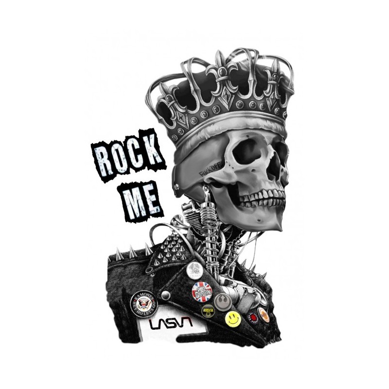 ▷ Camiseta LASAL Rock Me Blanca