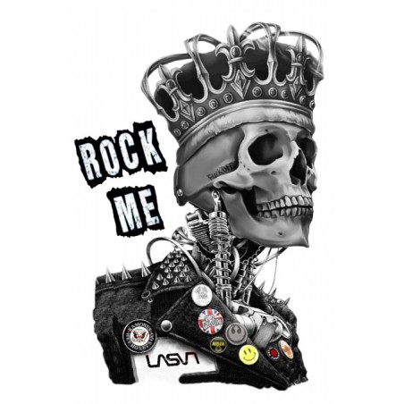▷ Camiseta LASAL Rock Me Blanca