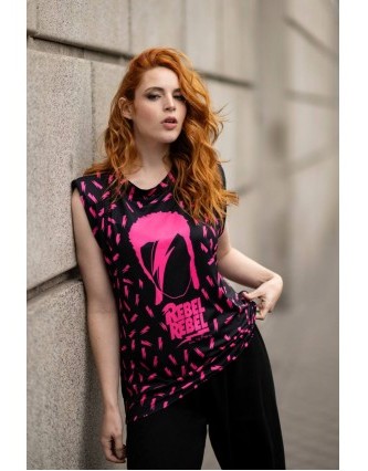 Cami Over Negra Bowie Noc...