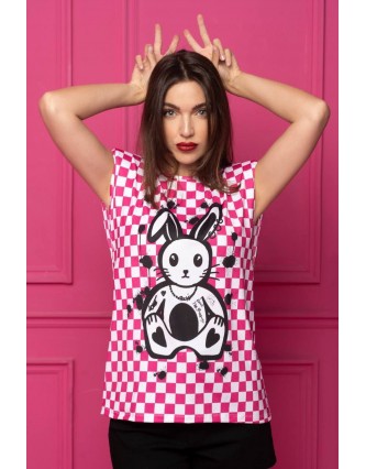 Camiseta Pink Rabbit Noc...