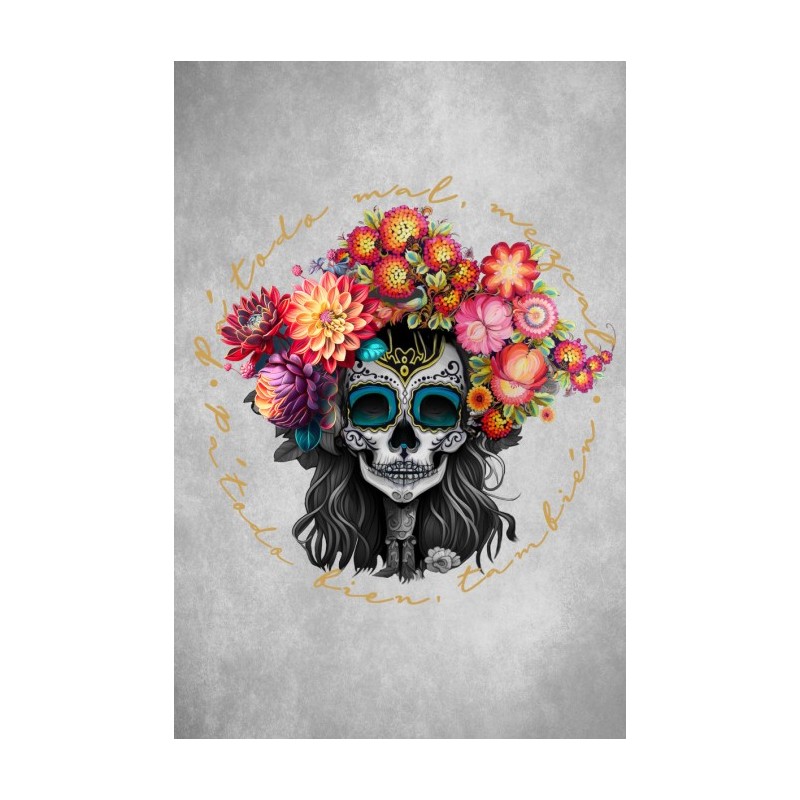 ▷ Camiseta LASAL Catrina Blanca