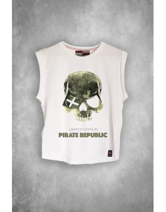 Camiseta LASAL Republic Blanca