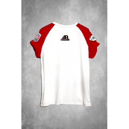 ▷ Camiseta Chico LASAL 100 Yardas End Blanca- Roja