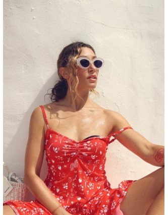 Vestido Tirantes Ramilletes...