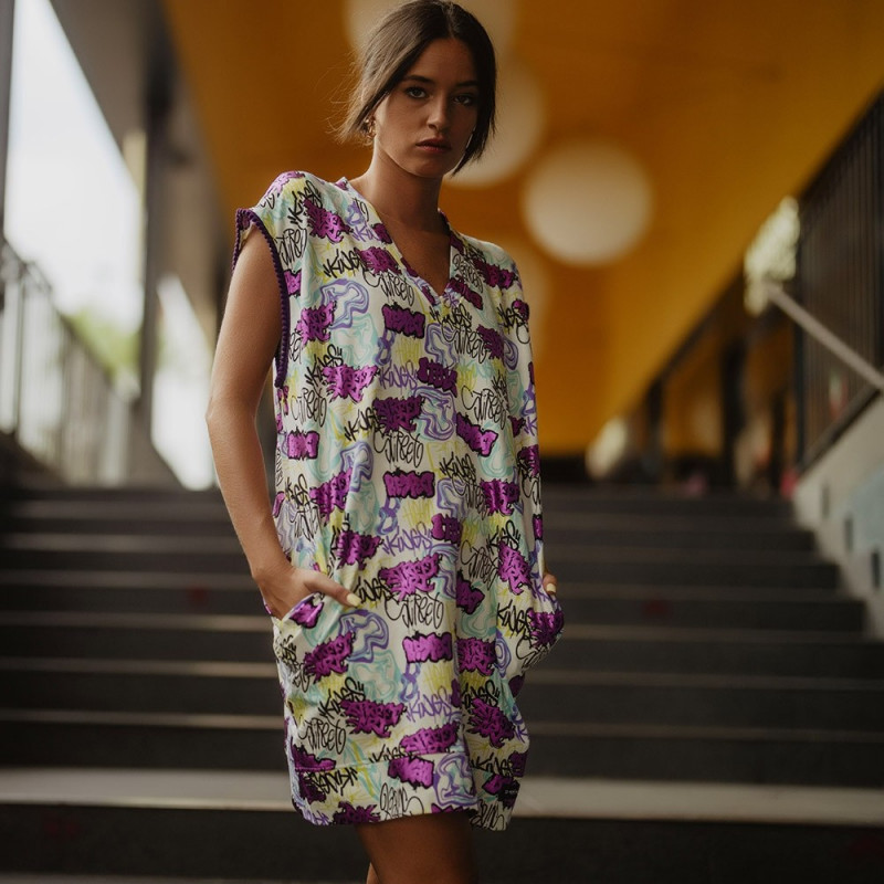 ▷ Vestido Print Graffiti Be Happiness | Sopotey 2