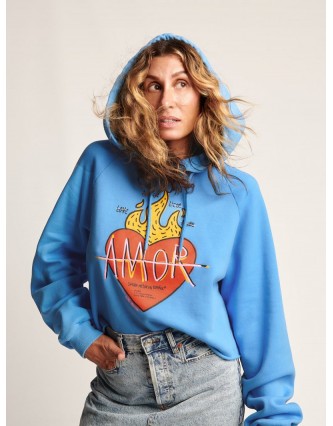 Sudadera Hoodie Amor Azul...