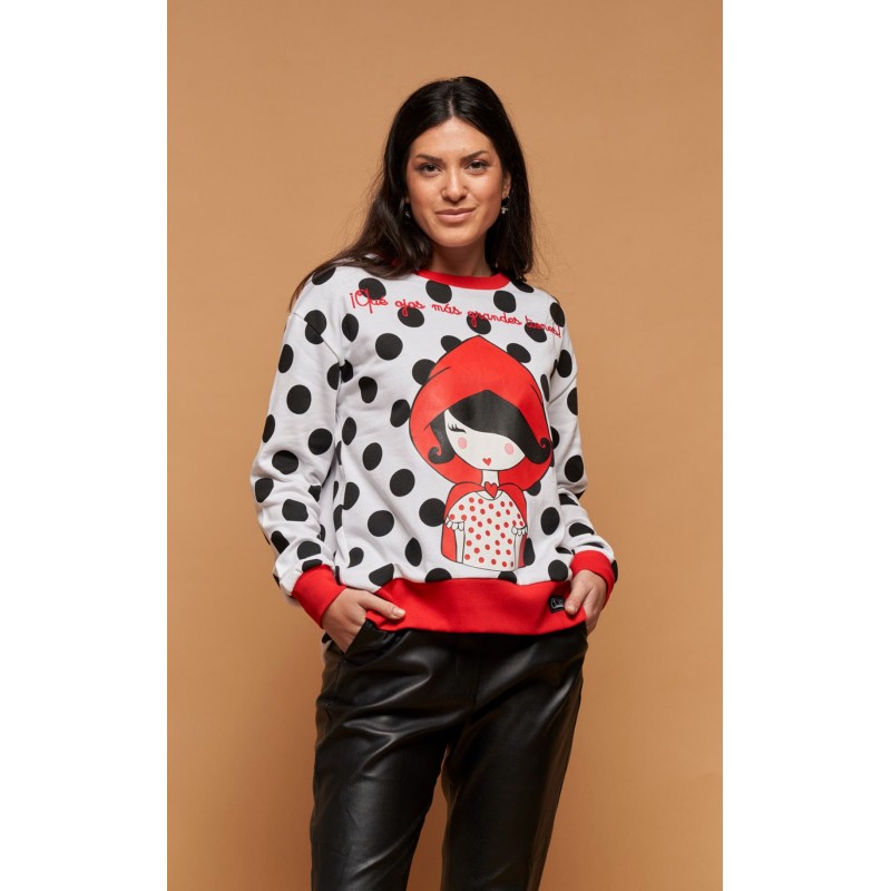 ▷ Sudadera Caperucita de Anabel Lee | Sopotey