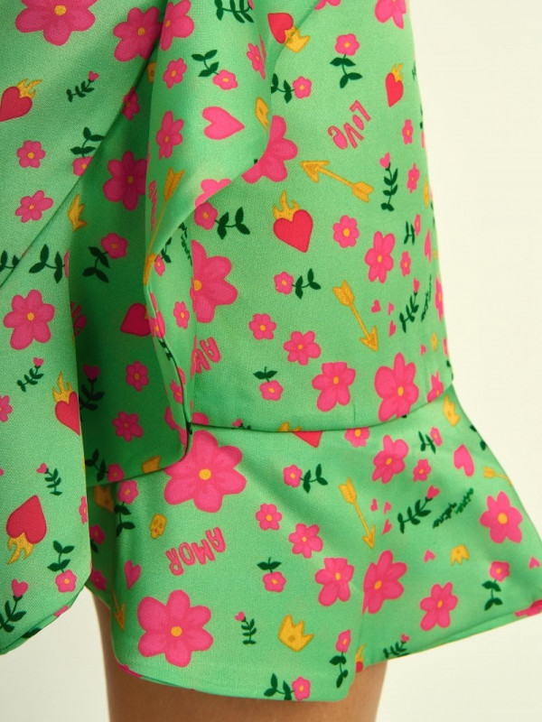 ▷ Comprar Falda Amor Amor Verde  Aire Retro| Sopotey Woman. 2