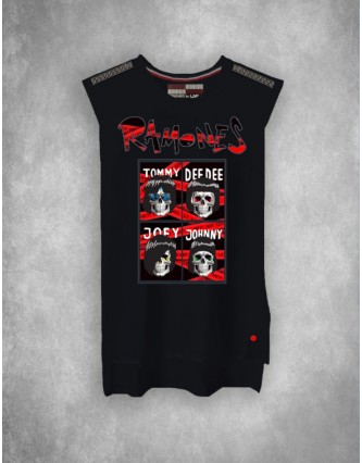 Camiseta LASAL RAMONES Negro