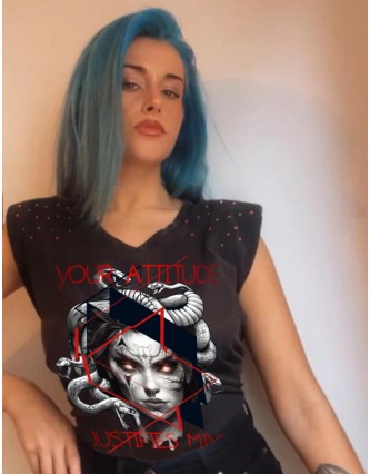 Camiseta LASAL ATTITUDE Negro