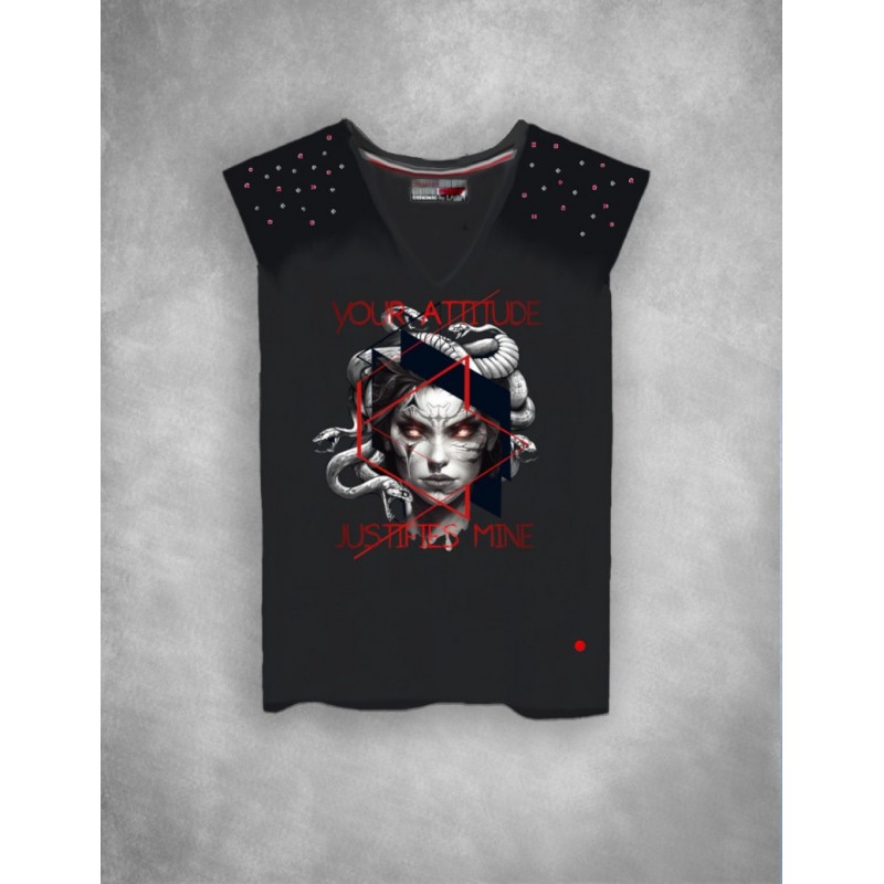 ▷ Camiseta LASAL ATTITUDE Negro