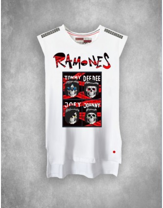 Camiseta LASAL RAMONES Blanco