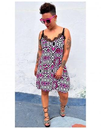 Vestido Lencero Etnico Mad...