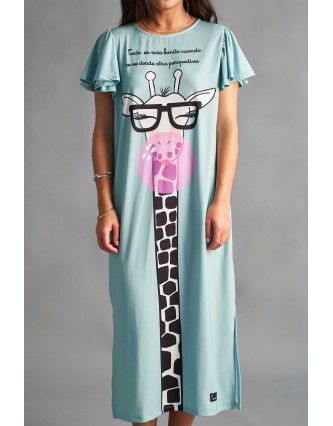 Vestido Jirafa Verde Anabel...