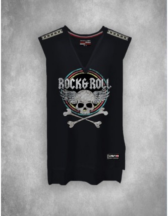 Camiseta LASAL Rock Negro