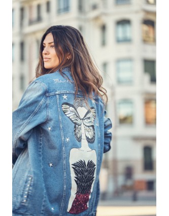 Chaqueta Denim Butterfly...