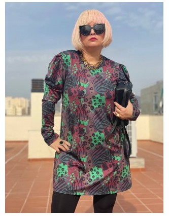 Vestido Evasé Leopardo...