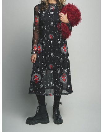 Vestido Midi Corazones Aire...