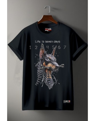 Camiseta Chico LASAL Dog Negro