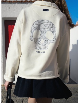 Sudadera Calavera Cristal...