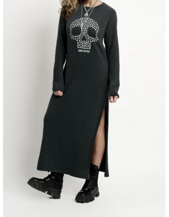 Vestido Largo Calaveritas...