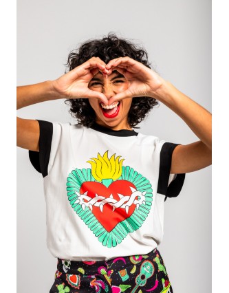 Camiseta Rib Algodon Amor a...