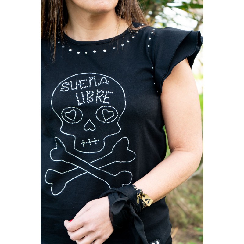 Camiseta Sueña Libre Strass El Sueño de Lola | Sopotey