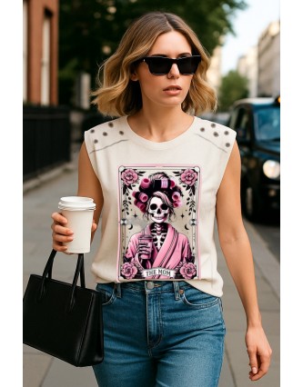 Camiseta LASAL The Mom Blanco