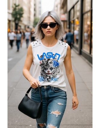 Camiseta LASAL Joke Blanco