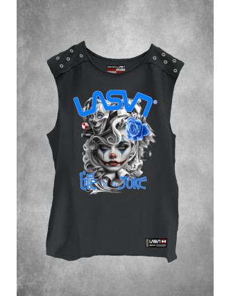 Camiseta LASAL Joke Negro...