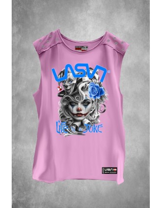 Camiseta LASAL Joke Rosa