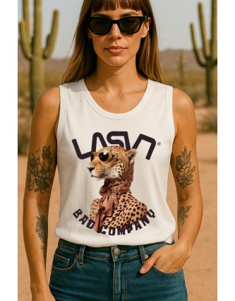 Camiseta LASAL Panther Blanco