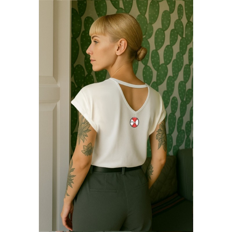 ▷ Camiseta LASAL Cat Blanco