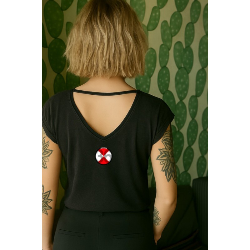 ▷ Camiseta LASAL Cat Negro