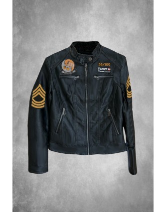 Cazadora ecopiel mujer...